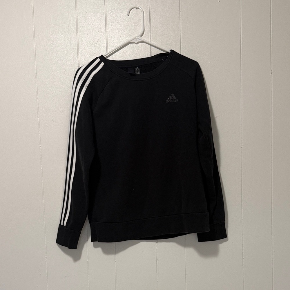 Adidas Black Pullover with White Accents